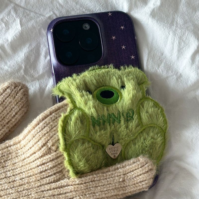 SUN CASE PATCH COZY BEAR GREEN