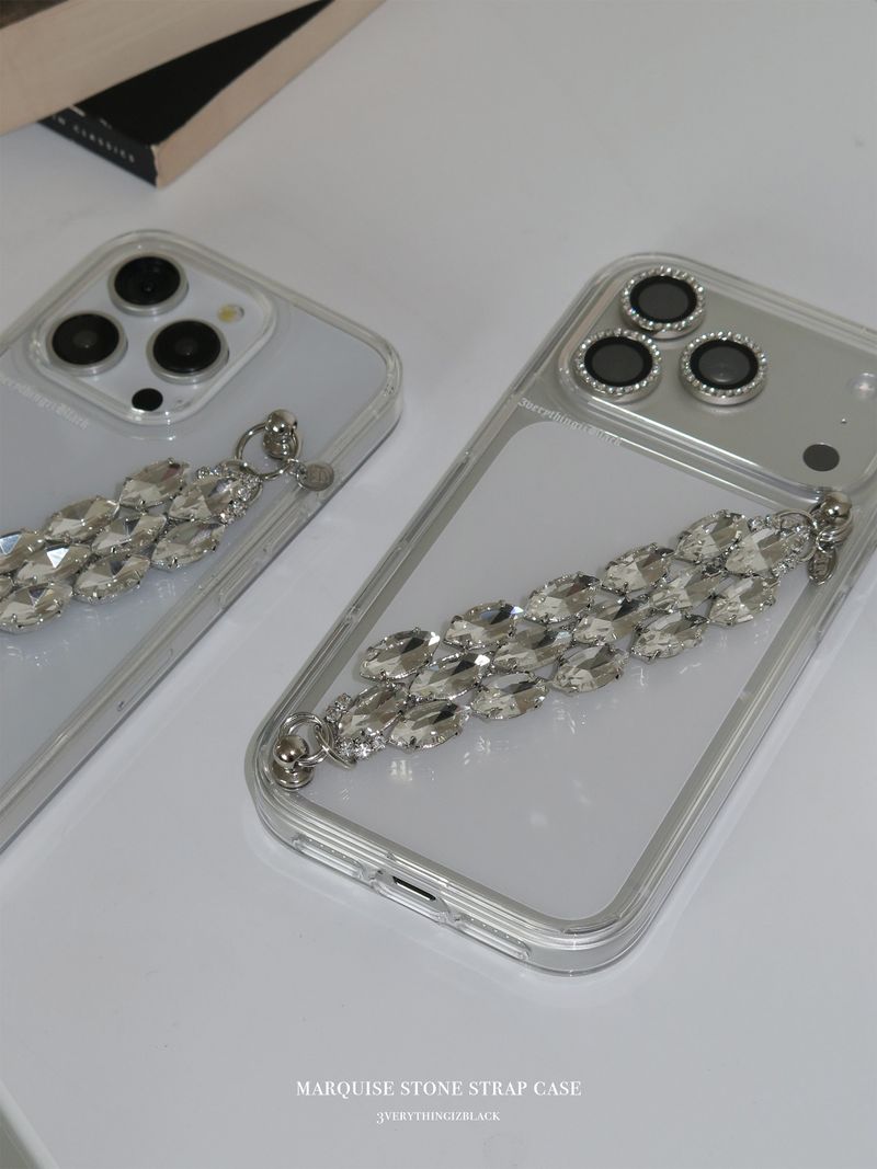 Marquise stone strap case