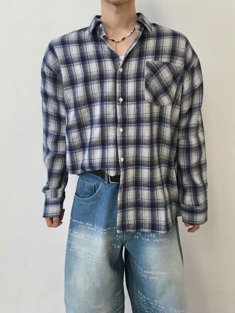 Minin Check Basic Soft Shirt 10C