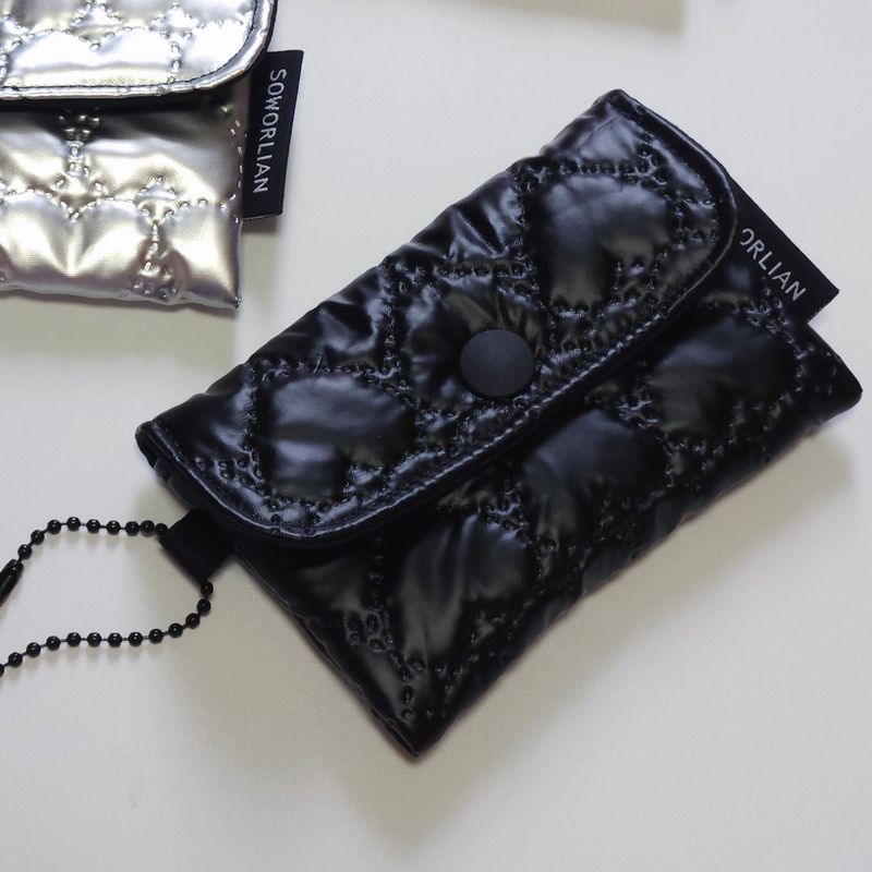 Simple Card wallet _Heart Black