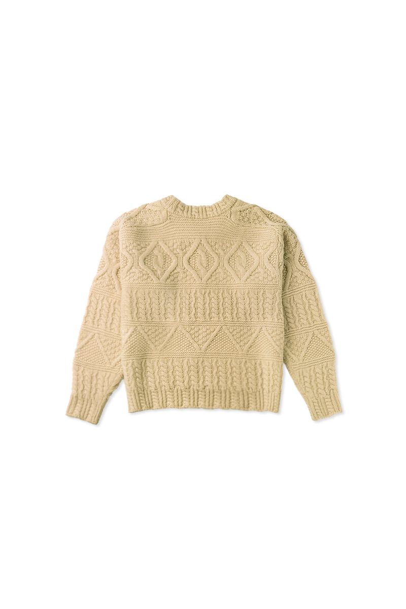 Carol cable knit_beige