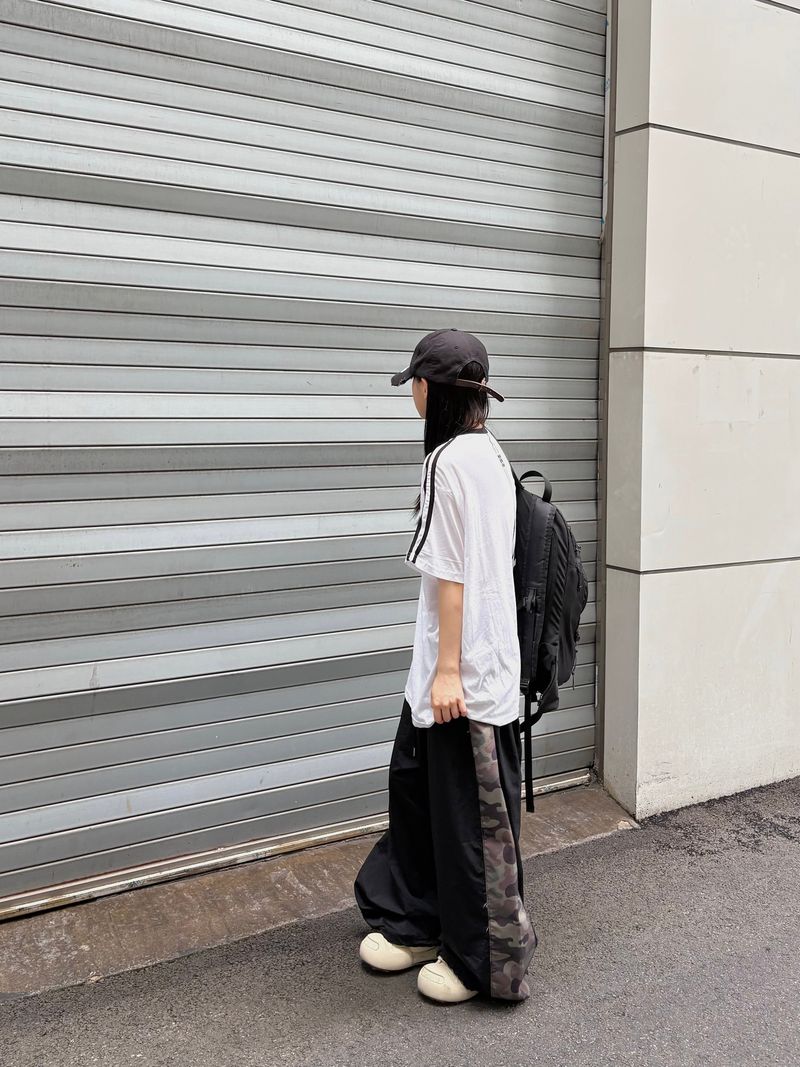 waki camo wide pants