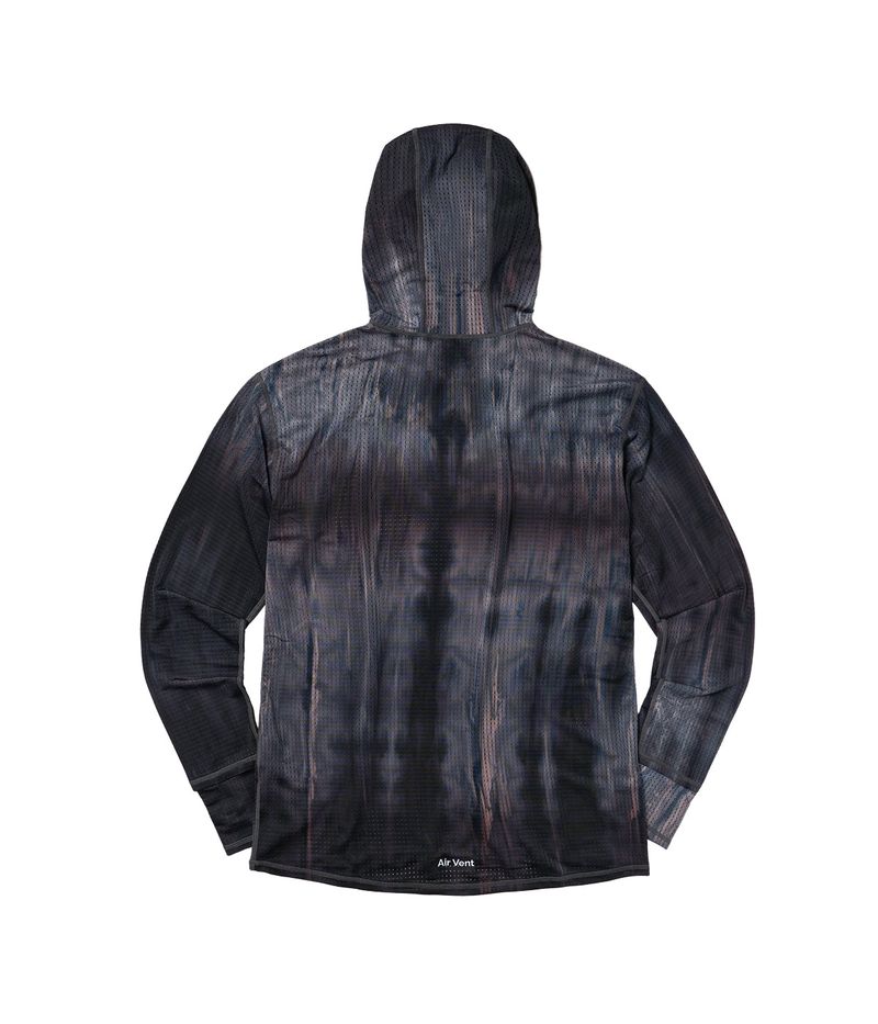 Air Vent Tie-Dye Racing Finger Watch-Hole Hood Sleeve (Aurora)