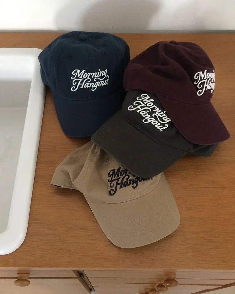 [ORIGINAL] Hangout Basic Lettering Ball Cap