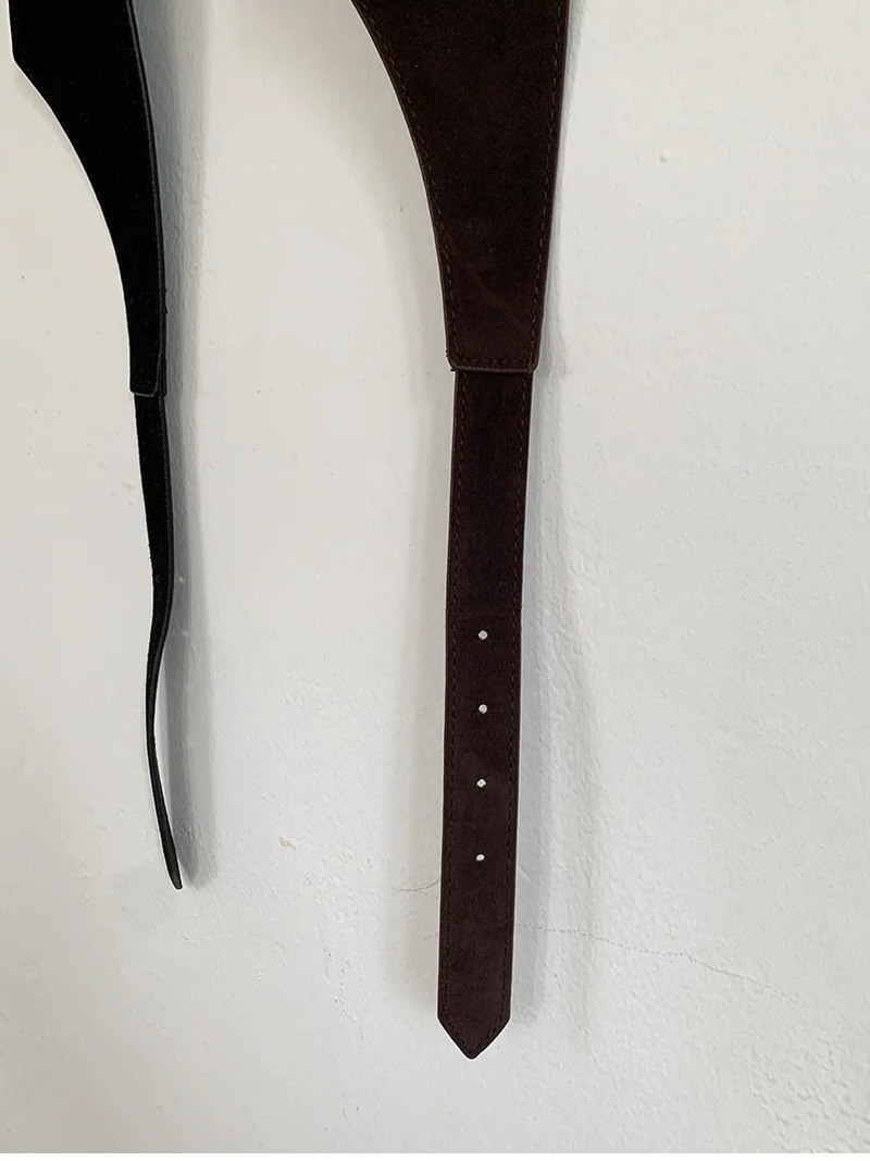 SUEDE POCKET BELT BAG (2C)