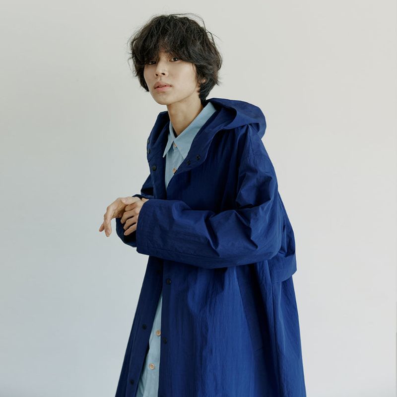 unisex rain coat blue navy