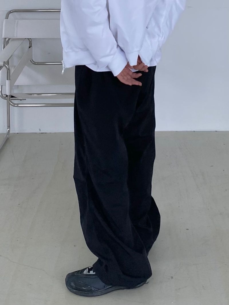 Offbeat Silver Ring Nylon Balloon Pants 2C