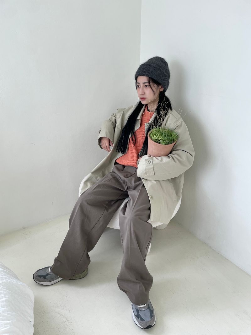 Lonely Pintuck Wide Pants 