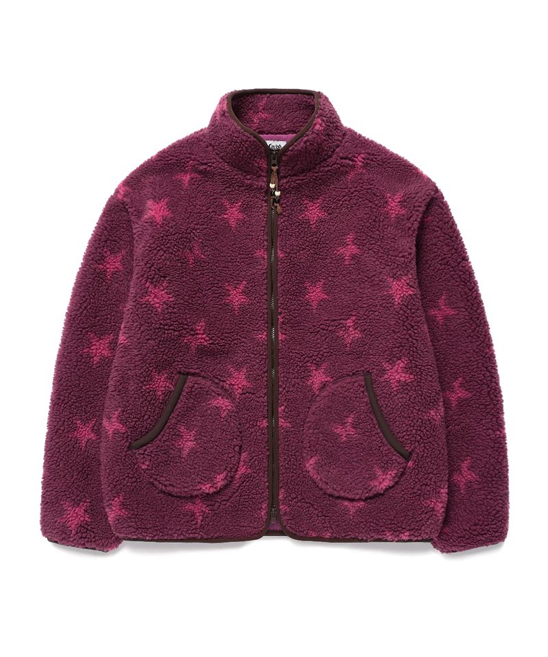 TWIN STAR FLEECE JACKET DEEP PINK (CV2GFFB961A)