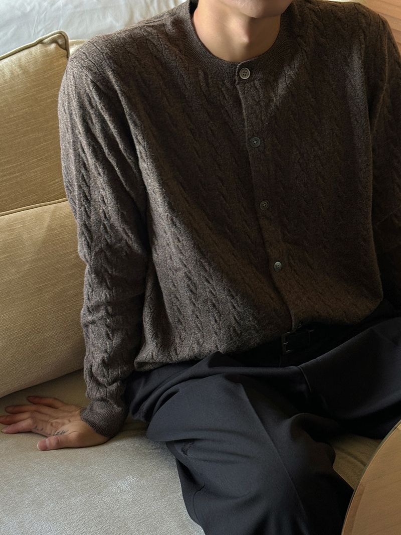 ASCLO Italy Twist Round Cardigan (8color)