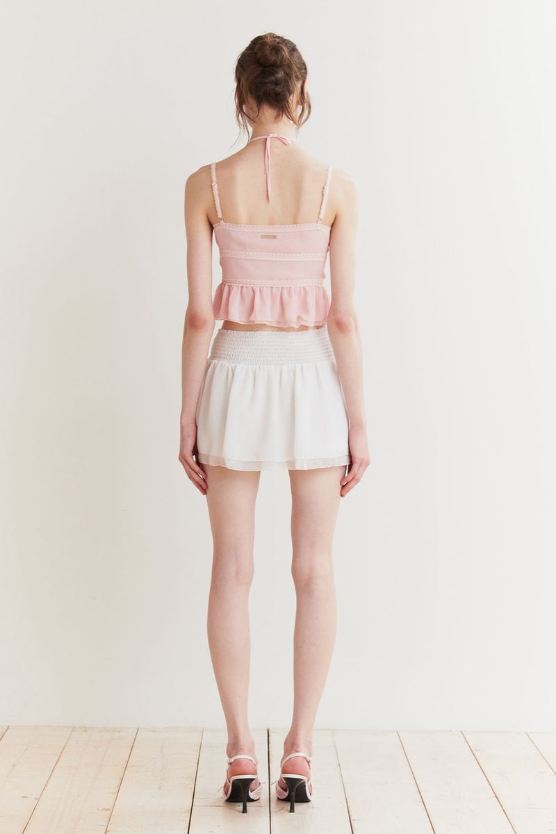 LILY MINI SKIRT white