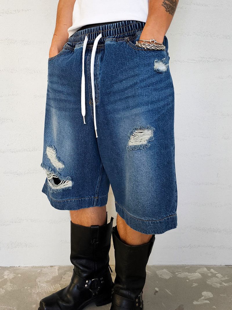 VENTIQUE Damages Bermuda denim PT 2color