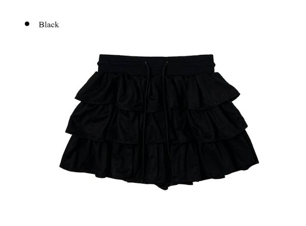 Latte Suede Tiered Mini Skirt