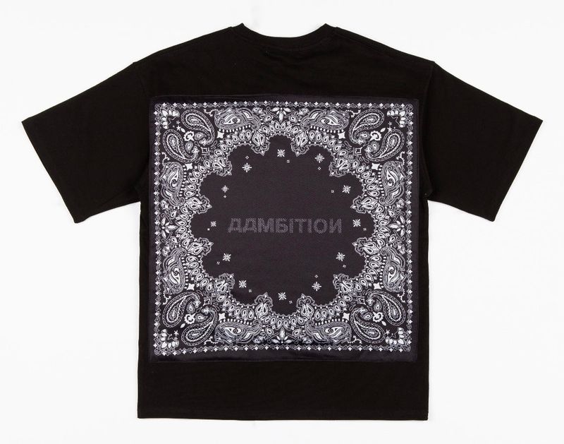 AAMBITION（アアンビション）の「black paisley t-shirt（Tops）」