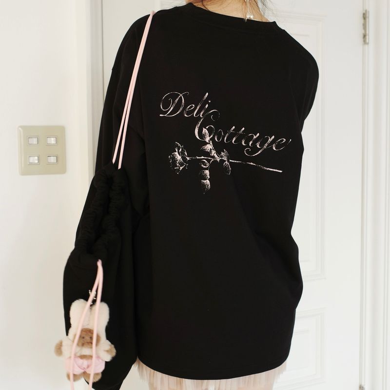 Garden long sleeve T (black)