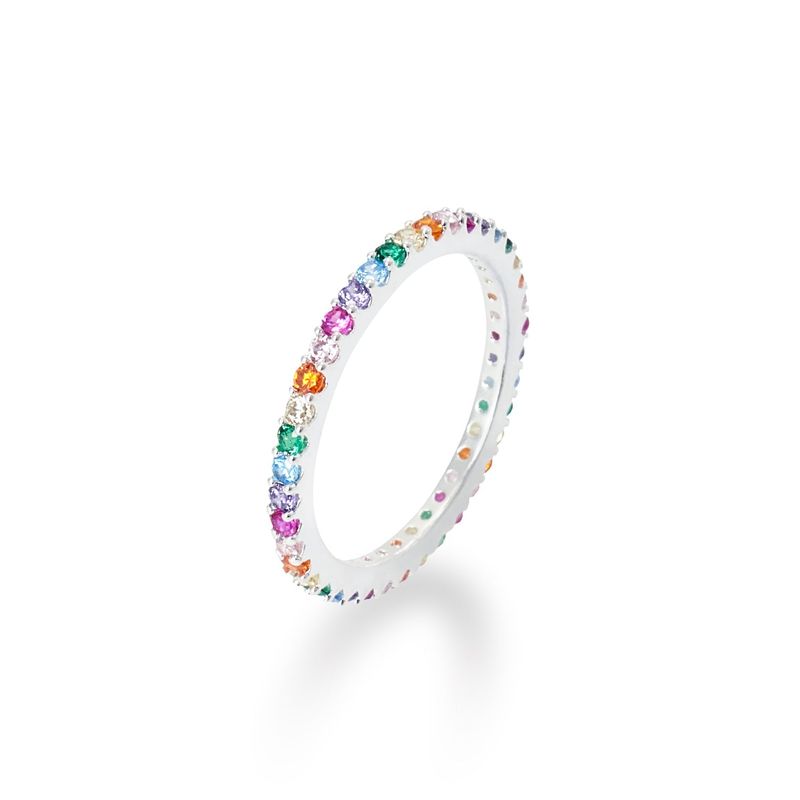 [S925] 2MM Vivid Tennis Rilng (silver)