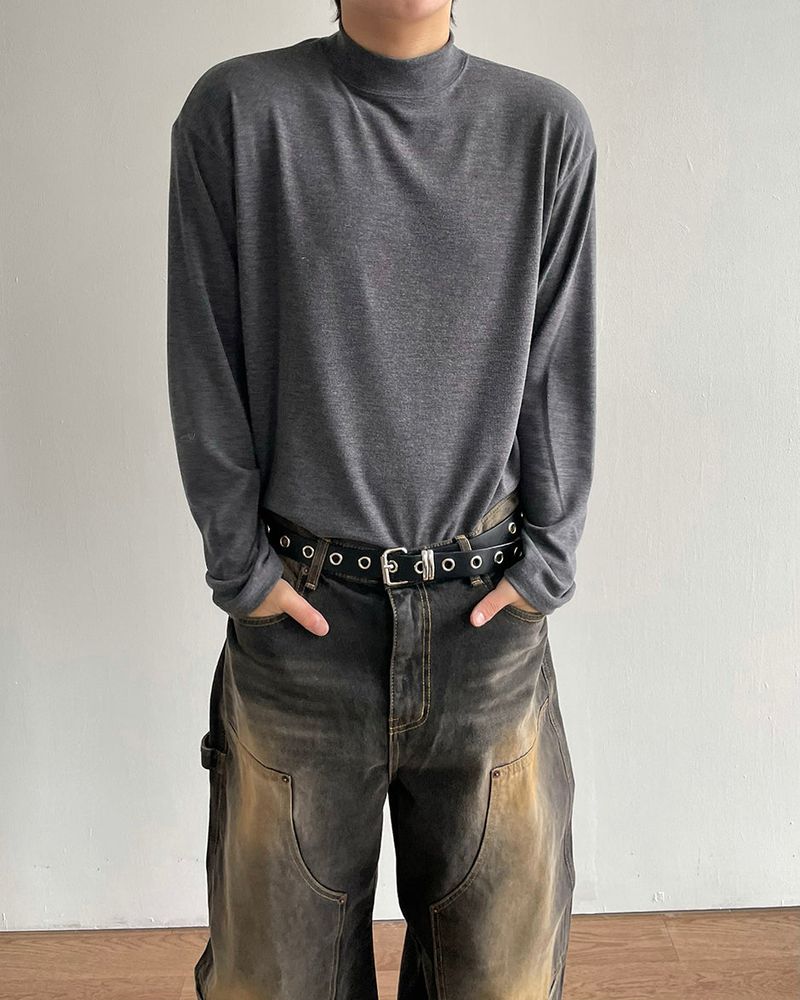 Winter mockneck knit