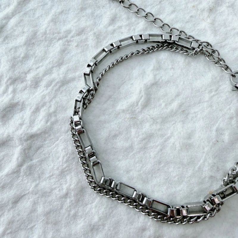 Double Layer Link Bracelet