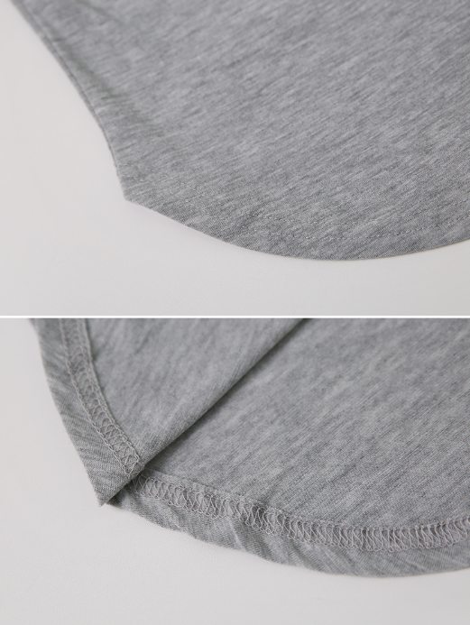 Basic U-neck Slim Long Sleeve T-shirt (5color)