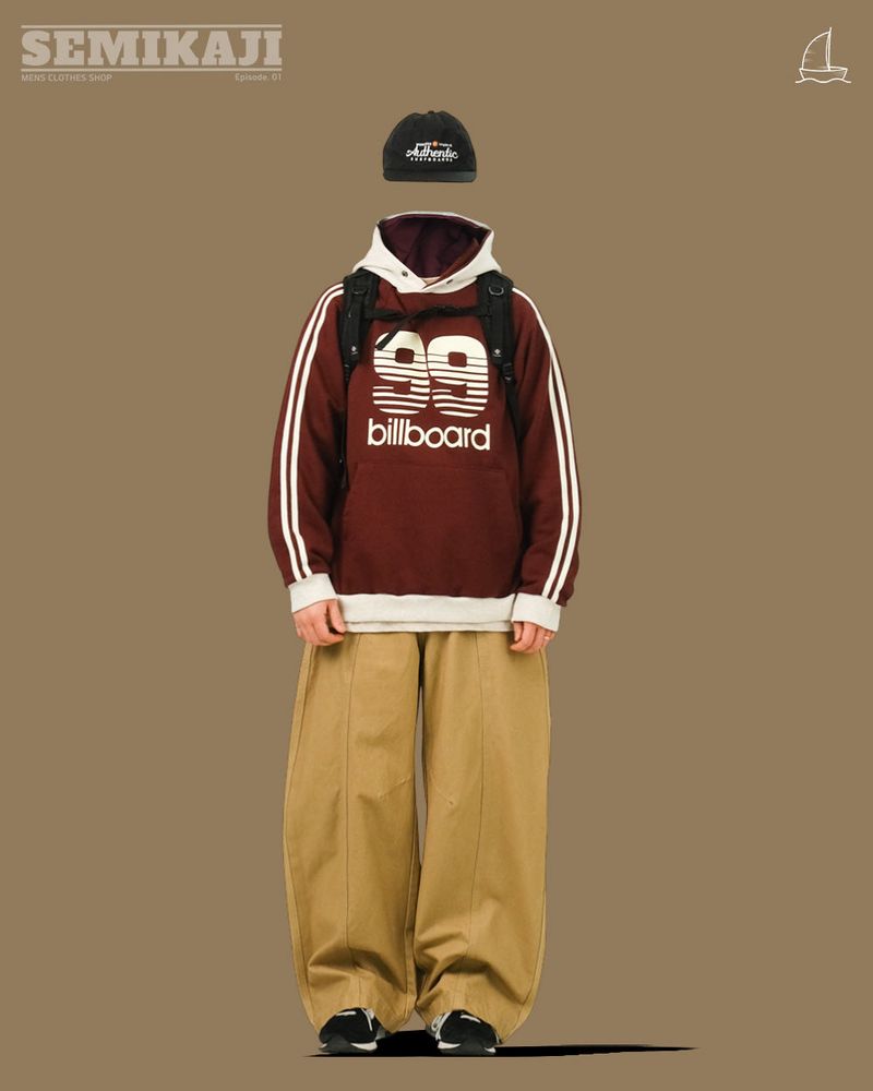 CO Hearts Patch Cottom Wide Pants