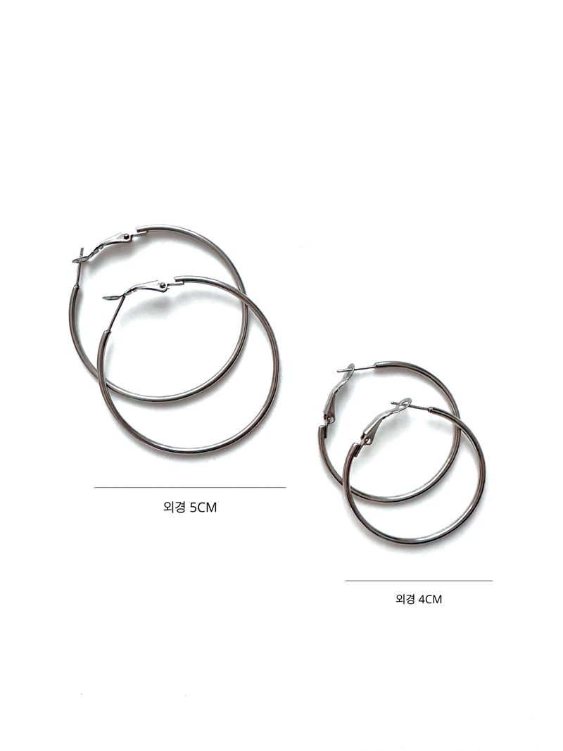One Touch Hoop Earring