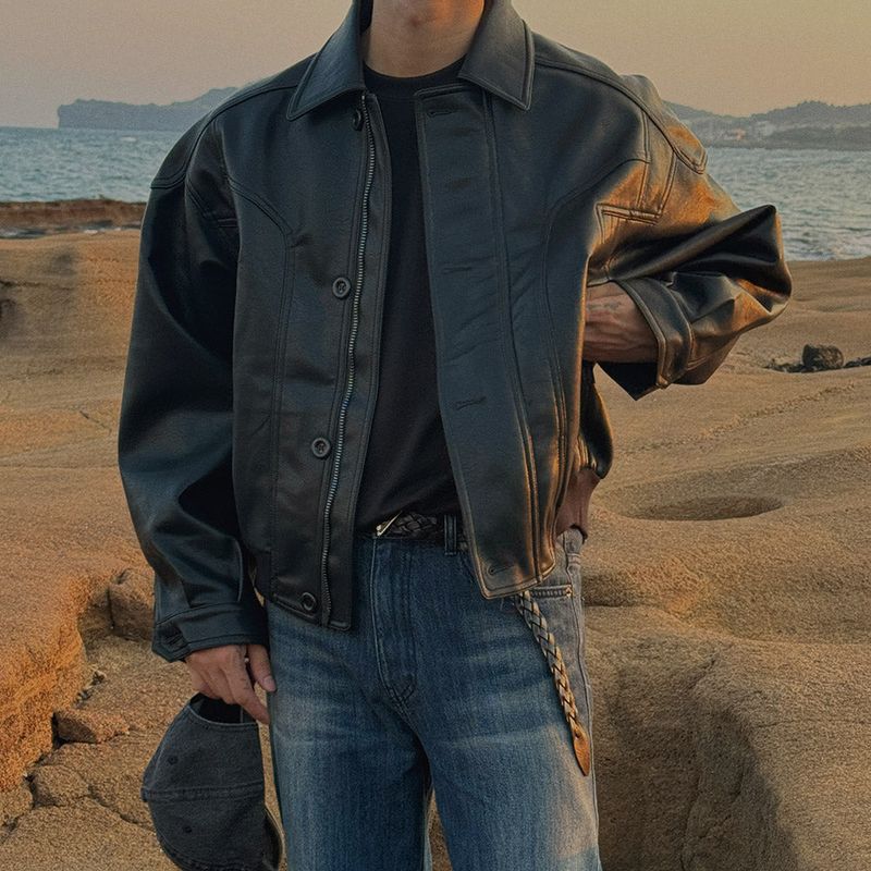 ASCLO Superior Leather Jacket (3color)
