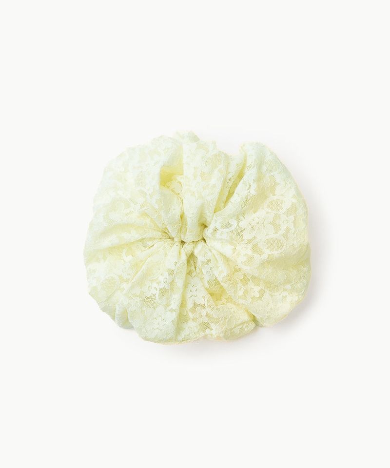 Lace Big Scrunchie - Yellow