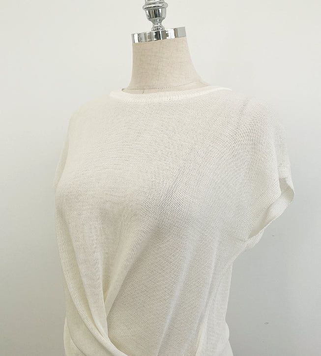 Niroin Cross Cap Sleeve Short Sleeve