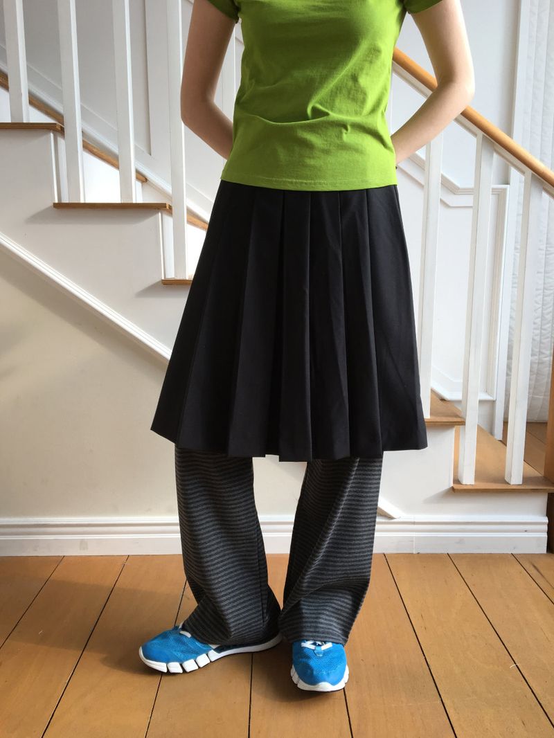 YWD PLEATS SKIRT + BELT (2color)