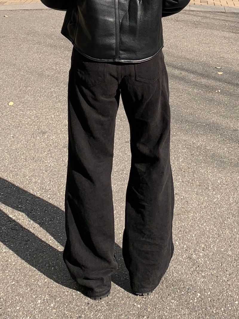 Beloa Peach Cotton Semi-wide Pants