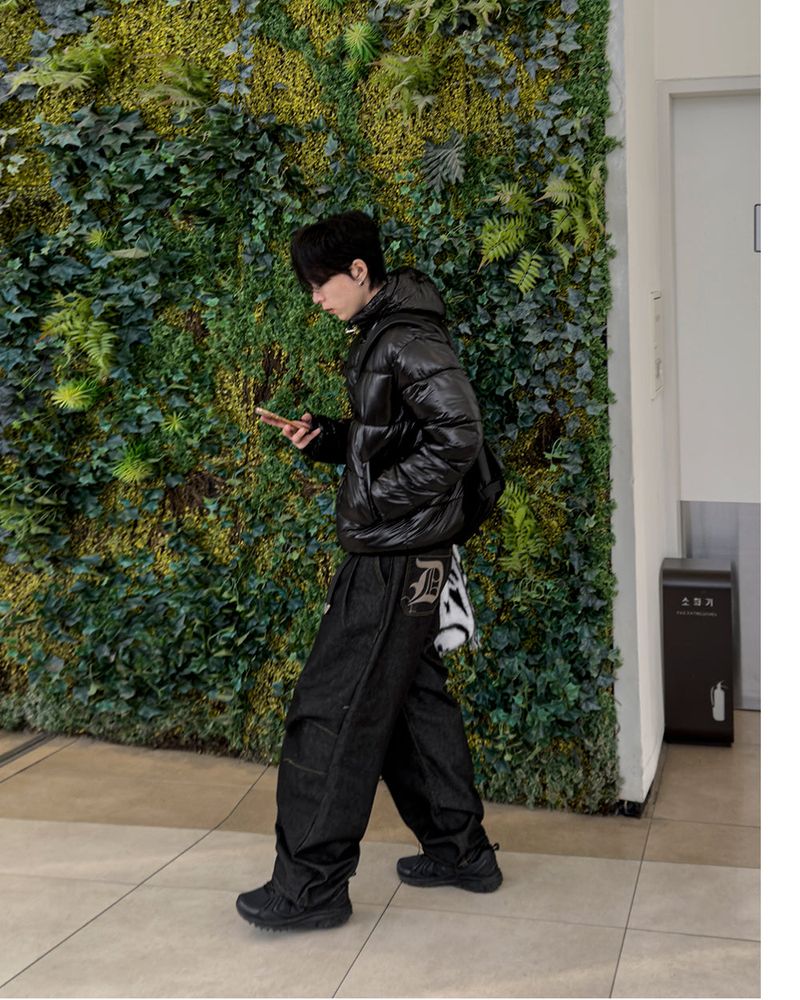 Prime nine wide denim pants