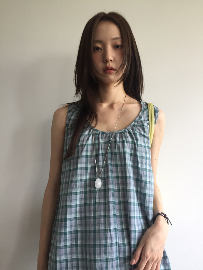 Nerong check midi dress (2color)