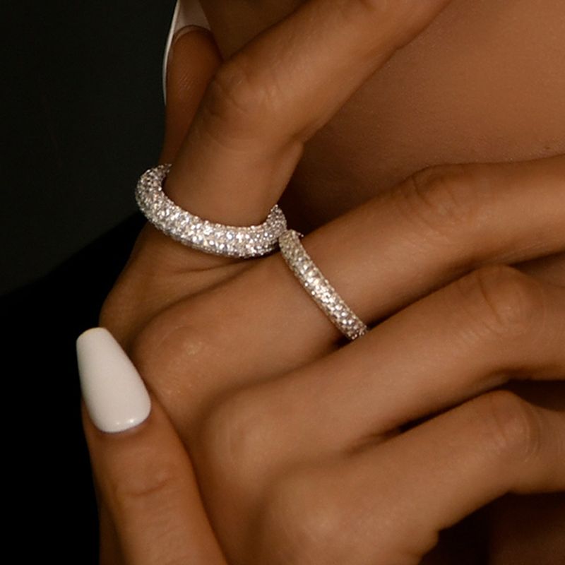  [MONSTA X] [S925] Donut Ring (white,silver)
