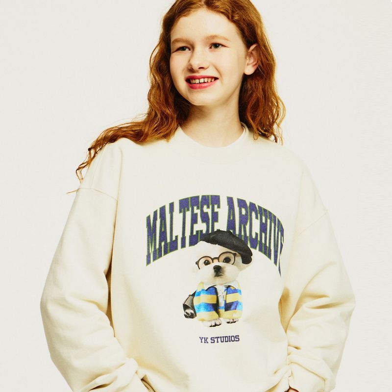 WaiKei（ワイケイ）の「(Napping)Preppy maltese sweatshirts（Tops）」