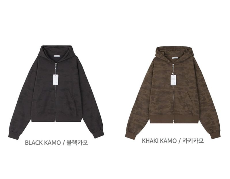 CAMO 2WAY SWEAT HOODIE (2C)