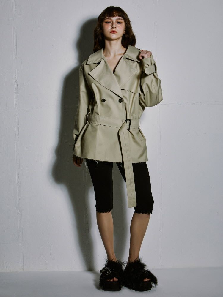 SHORT TRENCH COAT