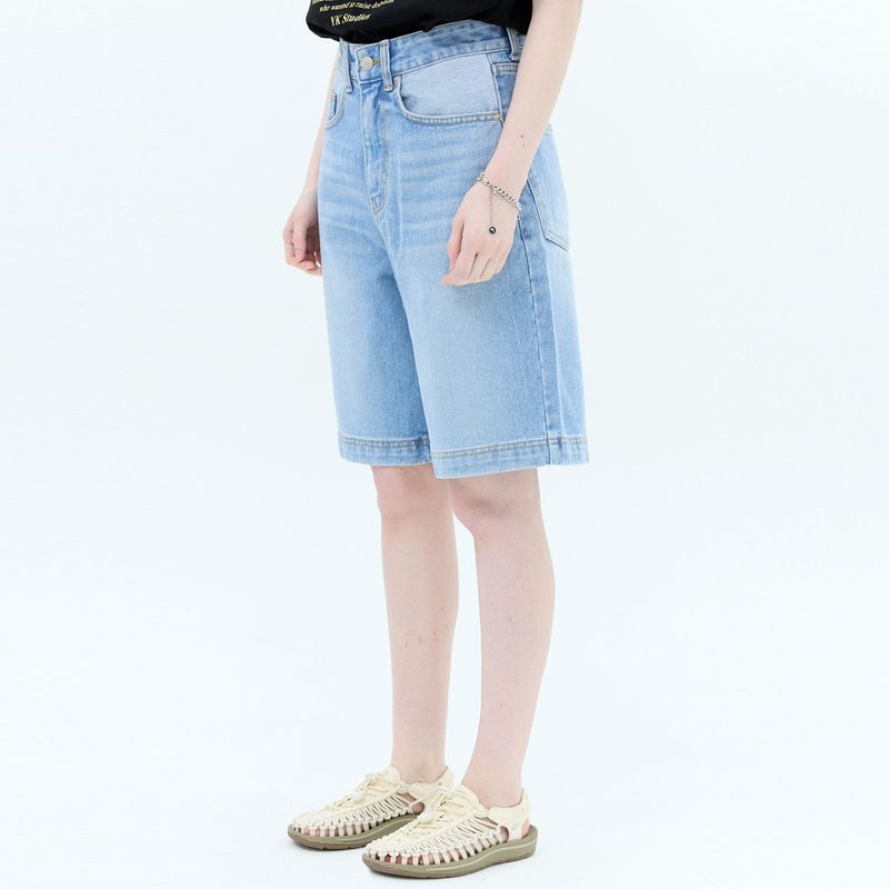 Double pocket denim short pants