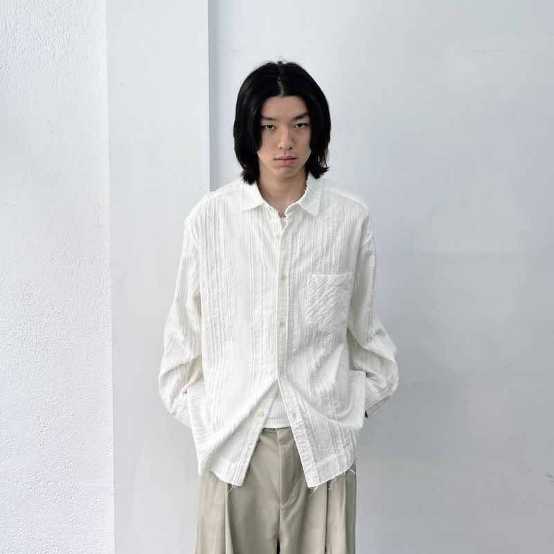 Frayed Textured Shirt