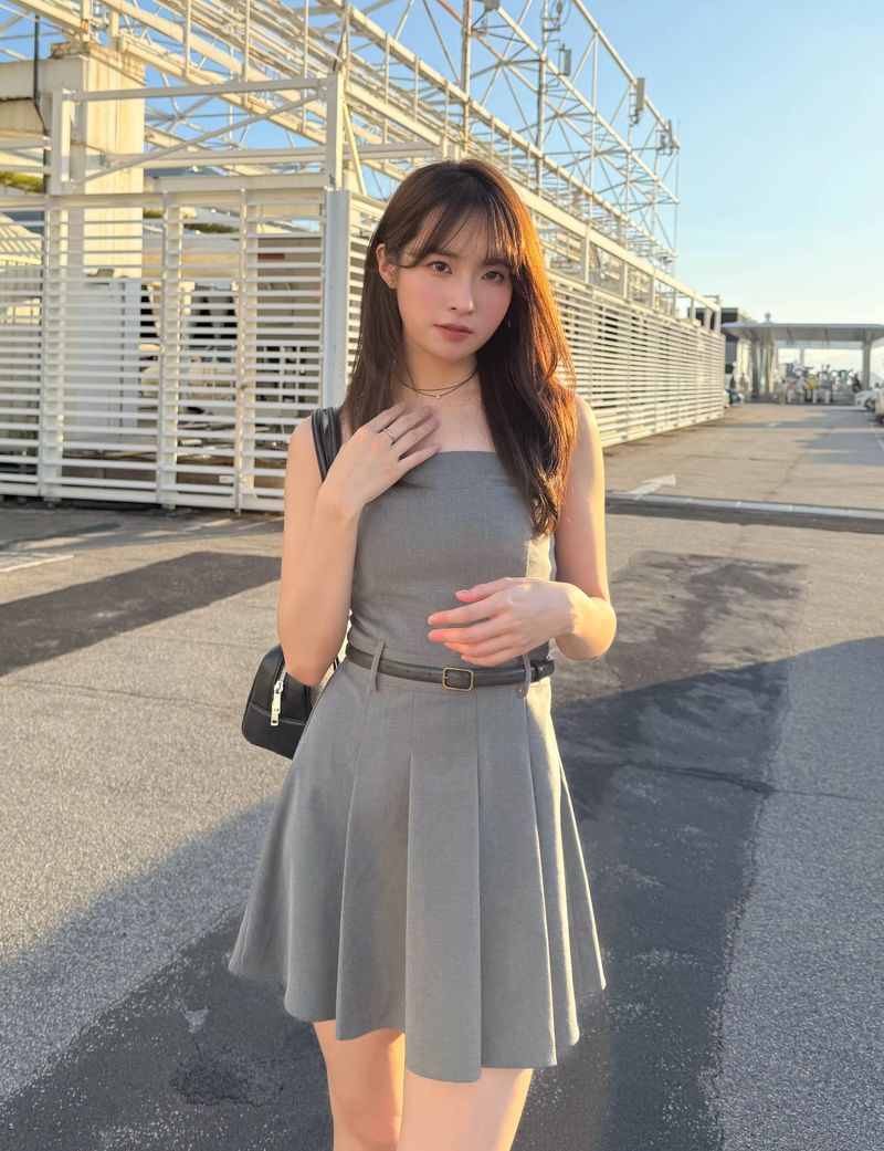 SERCOSERCO（サーコサーコ）の「プリーツベアミニワンピース（Dresses）」