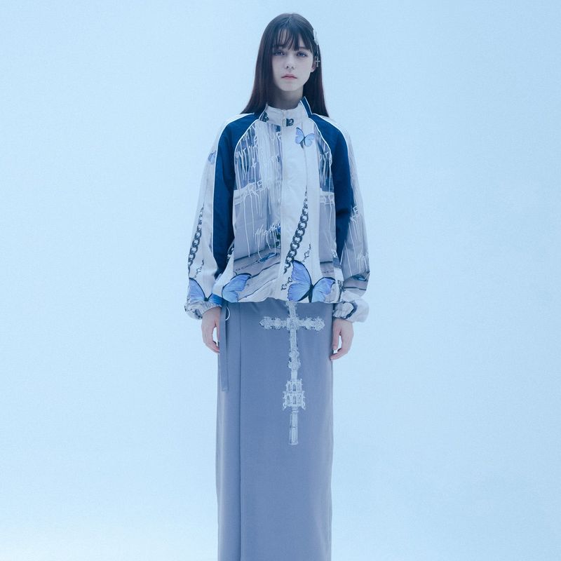 1 3 blue butterfly windbreak