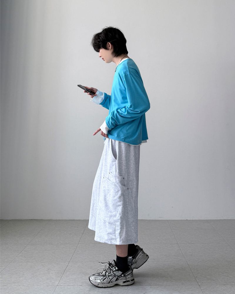 Crop Layered Long Sleeve