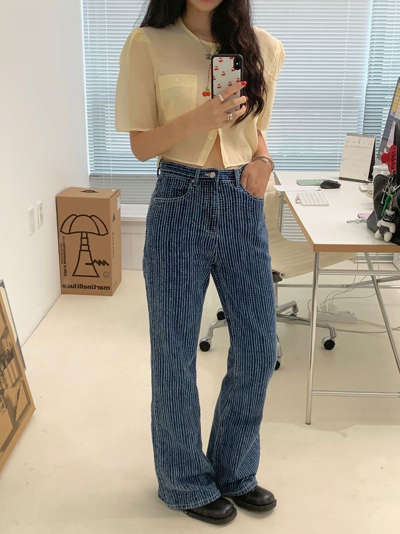 [MADE] ERT SEE-THROUGH PUFF BLOUSE