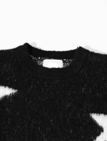 Star loose fit brush knit