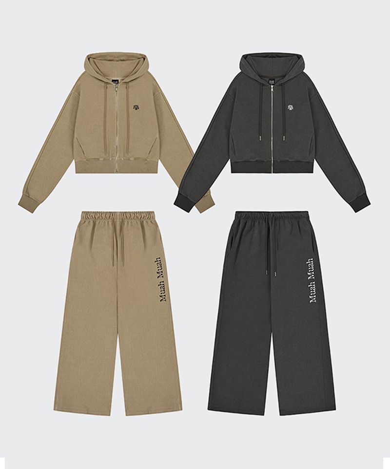 muahmuah（ムアムア）の「 [セット] ピグメント フード ジップアップ パンツ セットアップ [ツーカラー]（ジャケット/アウター）」