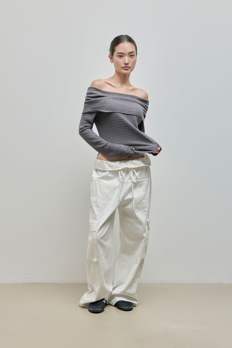 Fold Cargo Pants_Ivory