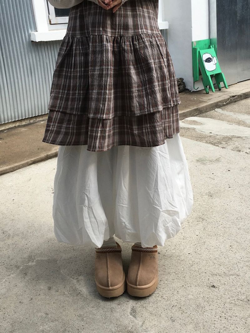 Daily Wide Balloon Skirt (2c)  