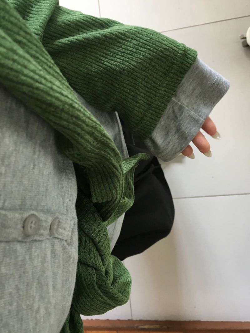 Obi linen ribbed round cardigan (4c)