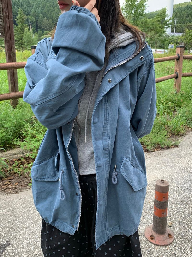 Vintage Washed Field Jacket Jumper (3c)
