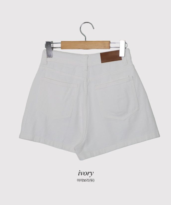 Two Pintuck Cotton Shorts (3color)