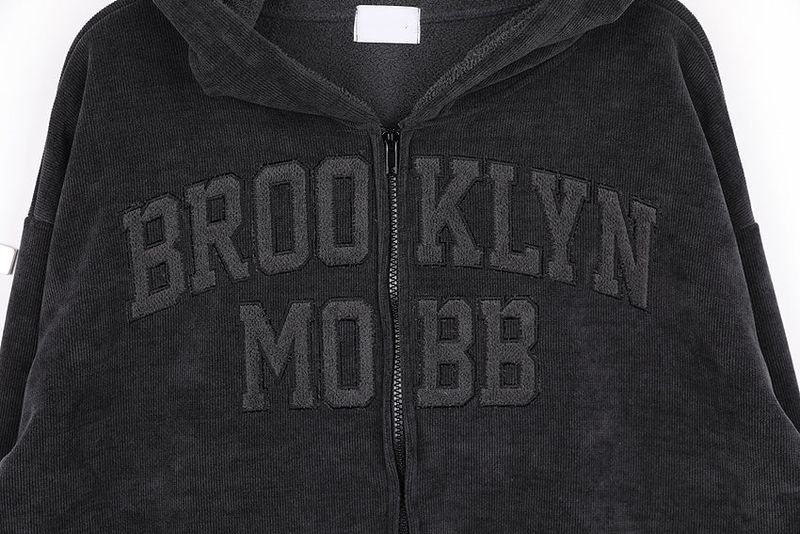 No.1057 BR hood B zip-up
